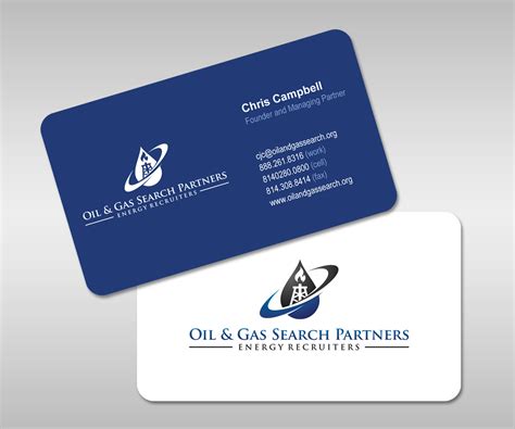 oil and gas business card ideas.